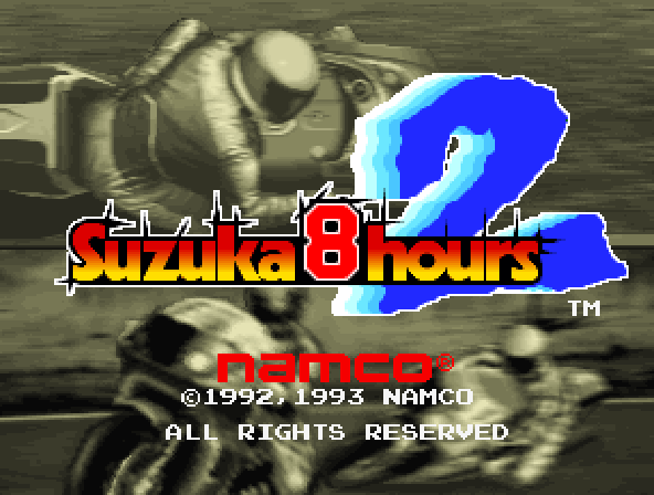 Suzuka 8 Hours 2 (World) Title Screen
